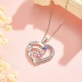 Personalized Heart Necklace Custom Family Name Birthstone Necklace Gift for Mother Grandma - image 23