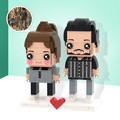Father and Daughter Brick Figures Customizable Fully Body 2 People Custom Brick Figures - image 1