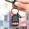 Personalized Superhero Daddy Keychain with Kids Names Gift for Father - image 20