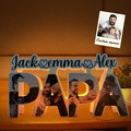 Custom Papa Photo Name Light Personalized Acrylic Family Name Lamp Desk Decoration Gift for Father - image 5