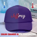 Custom Puff Print Trucker Hat Personalized Temperature-sensitive Foam Caps Back to School Gift - image 12
