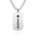 Scannable Spotify Code Necklace Tag Engraved Necklace Gifts for Him - image 2