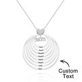 Custom Engraved Necklace Simple Circularity Family Gifts - image 8