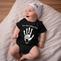 Personalized Our First Father’s Day Handprint Baby T-Shirt Gift for Baby - image 2