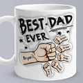 Personalized 3D Inflated Effect Coffee Mug - Best Dad Ever Gifts for Father's Day - image 5