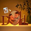 Custom Photo Ornaments Creative Night Light Commemorate Gifts for Father's Day - image 1