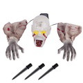 Halloween Decorations Outdoor Lighted Zombie Skeleton for Garden Haunted House Graveyard Halloween Party Decor - image 5
