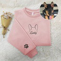 Custom Dog Ears Sweatshirt, Dog Mom Shirt, Dog Mom Gift, Dog Lover Hoodie, Hand Drawing Dog Ear, New Dog Owner Sweatshirt, Custom Dog Tee - image 3