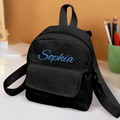 Personalized Mini Backpack with Name Corduroy School Bag Back to School Gift for Kids - image 1