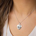 Custom Photo Necklace Engraved Heart Tag Necklace Gifts for Her - image 2