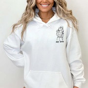Custom Embroidered Line Drawing .Sweatshirts.hoodies