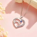 Personalized Heart Necklace Custom Family Name Birthstone Necklace Gift for Mother Grandma - image 22