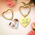 Engraved Keychain with Photo Gifts for Mom with Heart 3 Colors - image 7