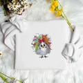 Embroidered sweatshirt, hoodie - Animal series - Chick - image 3