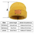 Personalized Baby Beanie Custom Name Leather Patch Beanie Gifts for Kids or Adult - image 20
