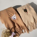 Custom Embroidered Pet Portrait Woven Scarf - image 7