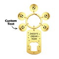 Personalized Engraved Football Daddy' Dream Team Keychain with Children's Names Key Ring Father's Day Gifts - image 10