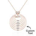 Custom Engraved Necklace Simple Circularity Family Gifts - image 24
