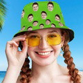 Custom Your Photo Face Summer Bucket Hat Fisherman Hat - Green - image 6