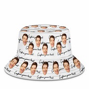 Custom Face Bucket Hat Personalized Unisex Summer Sun Hat Fisherman Cap