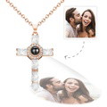 Custom Photo Projection Necklace Cross Commemorative Gifts - image 7