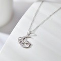 Custom Photo Projection Necklace Moon Pendant Necklace Gift for Mom - image 3