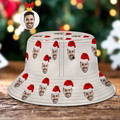 Custom Christmas Bucket Hat Personalized Face Unisex Fisherman Cap - image 11