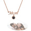 Custom Mom Photo Projection Necklace with Little Heart - image 4