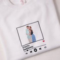 Custom Embroidered Sweatshirt Portrait Music Player Couple Family Gift - image 8
