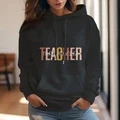 Personalized Teacher Hooded Sweatshirt Teacher Custom Name Hooded Sweatshirt Back to School Gifts - image 7