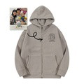 Custom Embroidered Pet Portrait Fleece Casual Zip-Up Hoodie - Warm Winter Gift for Your Beloved Pet - image 3