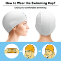 Custom Logo Swimming Cap Personalized Swim Caps Swimming Hats for Men Women - image 12