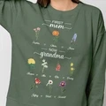 Personalized First Mom Now Grandma Sweatshirt Custom Birth Flowers Sweatshirts for Mother's Day Gift - image 14