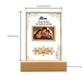 Personalized Dad You Are the Piece that Holds Us Together Photo Acrylic Night Light Father's Day Gift for Dad - image 8