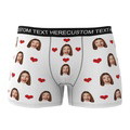 Custom Heart Face Boxer Briefs Men's Underwear with Package - image 4