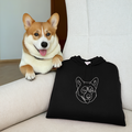 Custom Embroidered Pet Hoodie,Personalised one-line Pet Sweatshirt-15cm - image 7