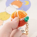 Crochet Fruit Keychain Cute Food Donut Knitted Car Keyring Bag Decorations Gifts for Her - image 13