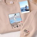 Custom Embroidered Sweatshirt Portrait Music Player Couple Family Gift - image 11
