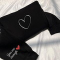 Embroidered custom Couple Collection - Love - Sweatshirt, hoodie T-shirt - image 2