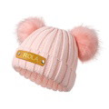 Personalized Name Baby Beanie Kids Leather Patch Hat - image 3