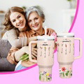 Personalized First Mom Now Grandma 40oz Tumbler with Straw Birthday Gift for Grandma - image 17