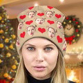 Custom Face Beanie Hat Warm Soft Knit Hat Winter Cap Gifts for Lovers - image 25