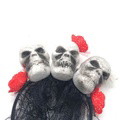 2 Pcs Halloween Headbands Skull Veil Headbands Masquerade Accessories - image 4