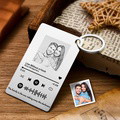 Custom Metal Photo Scannable Spotify Code Keychain Personalized Music Plaque Father's Day Gifts - image 2