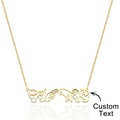 Personalized American Sign Language Necklace Gift for Hearing Impairment ASL Interpreter Teacher - image 2