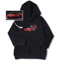 Embroidered Hoodie with Your Car, Featuring Dragon Embroidery - The Perfect Couple's Gift for Autumn and Winter! - image 3