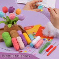Crochet material bag ornament doll wool ball hand knitting diy - image 15