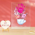 Custom Name and Date Night Light Handprint Lamp Mother's Day Gift - image 1