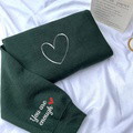 Embroidered custom Couple Collection - Love - Sweatshirt, hoodie T-shirt - image 3