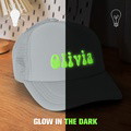 Custom Puff Print Trucker Hat Personalized Glow-in-the-dark Foam Trucker Caps for Adult Back to School Gift - image 8